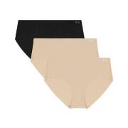 Under Armour Truser 3P Pure Stretch No Show Hipster Svart m Beige X-La...