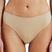 Bread and Boxers Cotton Thong Truser 2P Beige økologisk bomull X-Small...