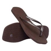 Havaianas Slim Square Mørkbrun  Str 39/40 Dame