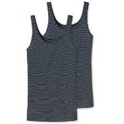 Schiesser 2P Modal Essentials Tank Tops Mørkblå 40 Dame