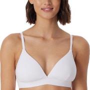 Schiesser BH Pure Rib Organic Cotton Soft Bra Hvit B 70 Dame