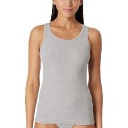 Schiesser Pure Rib Organic Cotton Top Grå 44 Dame