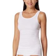 Schiesser Pure Rib Organic Cotton Top Hvit 40 Dame