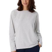 Schiesser Women Mix and Relax Long Sleeved Shirt Lysgrå bomull 44 Dame
