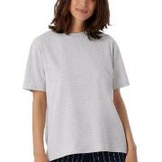 Schiesser Women Mix and Relax T-Shirt Lysgrå bomull 48 Dame