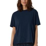 Schiesser Women Mix and Relax T-Shirt Mørkblå bomull 46 Dame