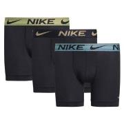 Nike 6P Everyday Essentials Micro Boxer Brief Svart/Gul polyester Smal...
