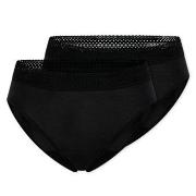 Schiesser Truser 2P Care Rio Period Pants Svart bomull 44 Dame