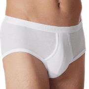 Schiesser 2P Fine Rib Sport Briefs 3XL-4XL Hvit bomull 3XL Herre