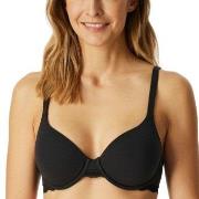 Schiesser BH Unique Cotton Wired Bra Svart bomull B 95 Dame