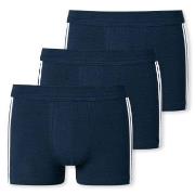 Schiesser 3P 95-5 Stretch Shorts Mørkblå bomull XX-Large Herre