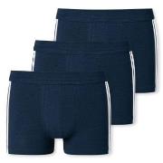 Schiesser 3P 95-5 Stretch Shorts 3XL-4XL Mørkblå bomull 3XL Herre
