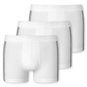 Schiesser 3P 95-5 Stretch Shorts 3XL-4XL Hvit bomull 3XL Herre