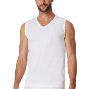 Schiesser 2P Cotton Tank Top V-Neck Hvit bomull X-Large Herre