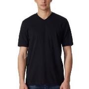Schiesser 2P Essentials American T-shirts V-neck Svart bomull X-Large ...