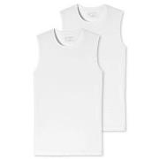 Schiesser 2P Organic Cotton Tank Top Hvit bomull Large Herre