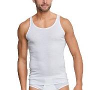 Schiesser Original Classics Fine Rib Undershirt Hvit bomull Medium Her...