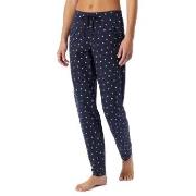 Schiesser Women Mix and Relax Cotton Pants Hvit/Marine bomull 48 Dame