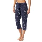 Schiesser Women Mix and Relax Pants Hvit/Marine bomull 40 Dame