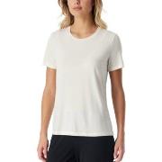 Schiesser Women Mix and Relax T-Shirt Benhvit bomull 44 Dame