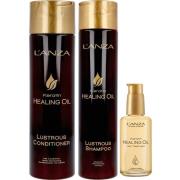 L'ANZA Keratin Healing Oil Shampoo, Conditioner And Treatment