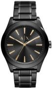 Armani Exchange Herreklokke AX7102 Nico Sort/Stål Ø44 mm