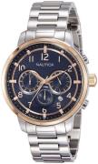 Nautica Herreklokke NAI19537G Blå/Stål Ø45 mm