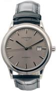 Longines Herreklokke L4.984.4.72.2 Flagship Sølvfarget/Lær Ø40 mm