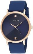 Guess Herreklokke W1264G3 Supernova Blå/Gummi Ø44 mm