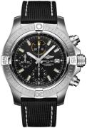 Breitling Herreklokke A13317101B1X1 Avenger Chronograph 45 Sort/Lær