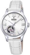 Festina Dameklokke F20490-1 Hvit/Lær Ø33 mm