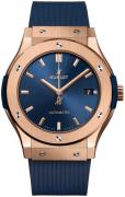 Hublot Herreklokke 511.OX.7180.RX Classic Fusion Blå/Gummi Ø45 mm