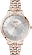 Hugo Boss Dameklokke 1502514 Virtue Sølvfarget/Rose-gulltonet stål