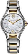 Raymond Weil Dameklokke 5124-SPS-00985 Raymond Noemia Hvit/Gulltonet