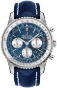 Breitling Herreklokke AB0127211C1X1 Navitimer 01 46Mm Blå/Lær Ø46