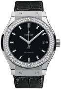 Hublot Herreklokke 511.NX.1171.LR.1104 Classic Fusion Sort/Gummi Ø45