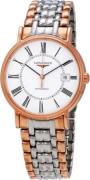 Longines Herreklokke L4.921.1.11.7 Presences Hvit/Rose-gulltonet