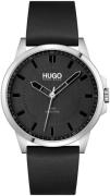 Hugo Boss Herreklokke 1530188 First Grå/Lær Ø43 mm