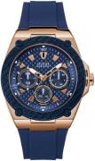 Guess Herreklokke W1049G2 Iconic Blå/Gummi Ø45 mm