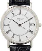 Longines Dameklokke L4.320.4.11.2 Grande Classique Hvit/Lær Ø30 mm