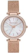 Michael Kors Dameklokke MK4519 Darci Hvit/Rose-gulltonet stål Ø39 mm