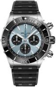 Breitling Herreklokke PB0136251C1S1 Super Chronomat B01 44 Blå/Gummi