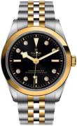 Tudor Dameklokke M79643-0006 Black Bay Sort/Stål Ø36 mm