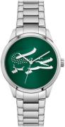 Lacoste Dameklokke 2001190 Ladycroc Grønn/Stål Ø36 mm