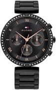 Tommy Hilfiger Dameklokke 1782390 Luna Sort/Stål Ø38 mm