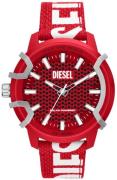 Diesel Herreklokke DZ4620 Griffed Rød/Tekstil Ø48 mm