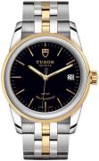 Tudor M55003-0007 Glamour Date Sort/Gulltonet stål Ø36 mm