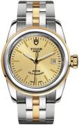 Tudor Dameklokke M51003-0004 Glamour Date Gulltonet/18 karat gult