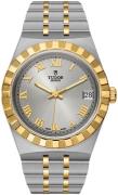 Tudor Dameklokke M28403-0001 Royal Sølvfarget/18 karat gult gull