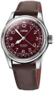 Oris Herreklokke 01 754 7741 4068-07 5 20 64 Aviation Rød/Lær Ø40